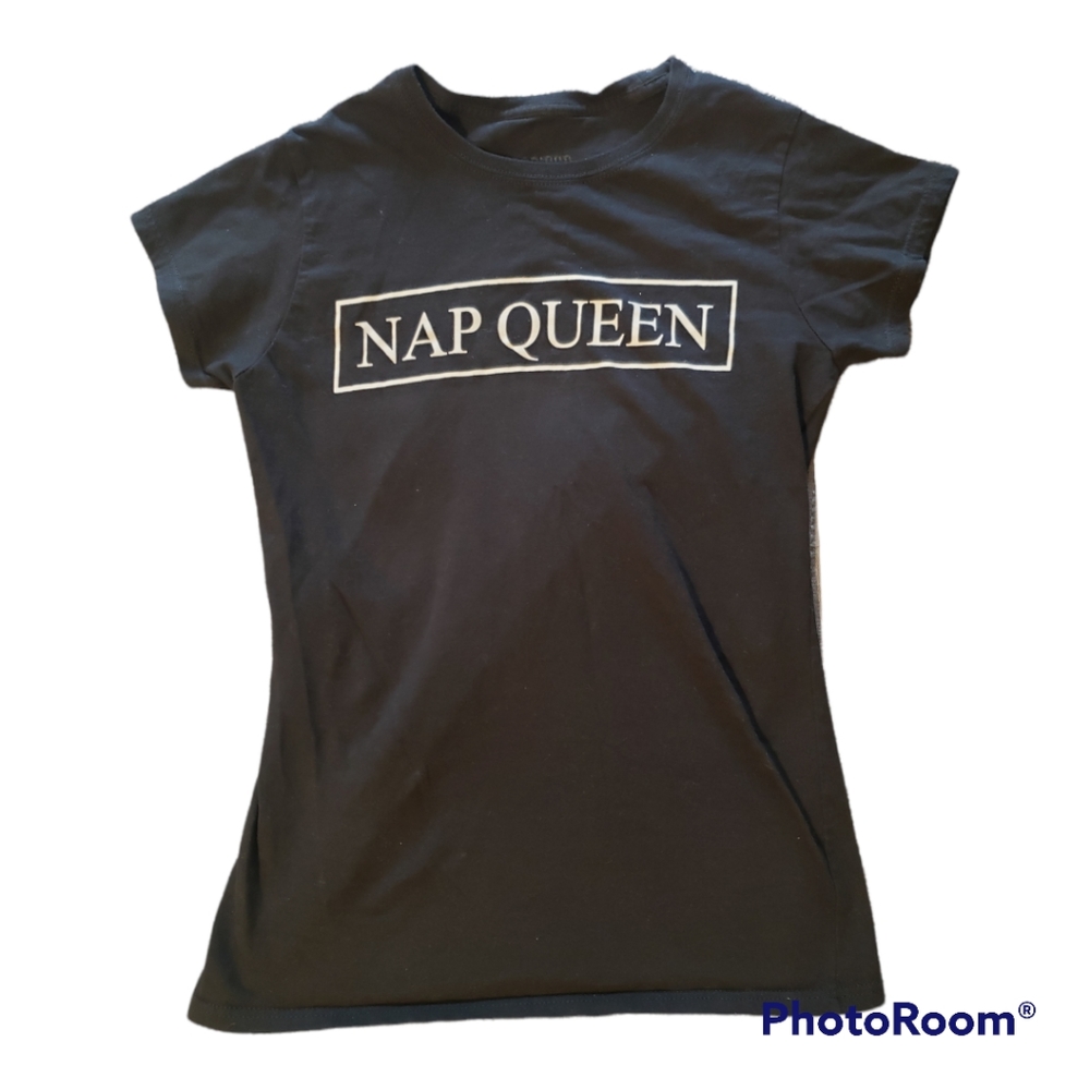 Brisco Brands Black Nap Queen Tee Junior's Medium